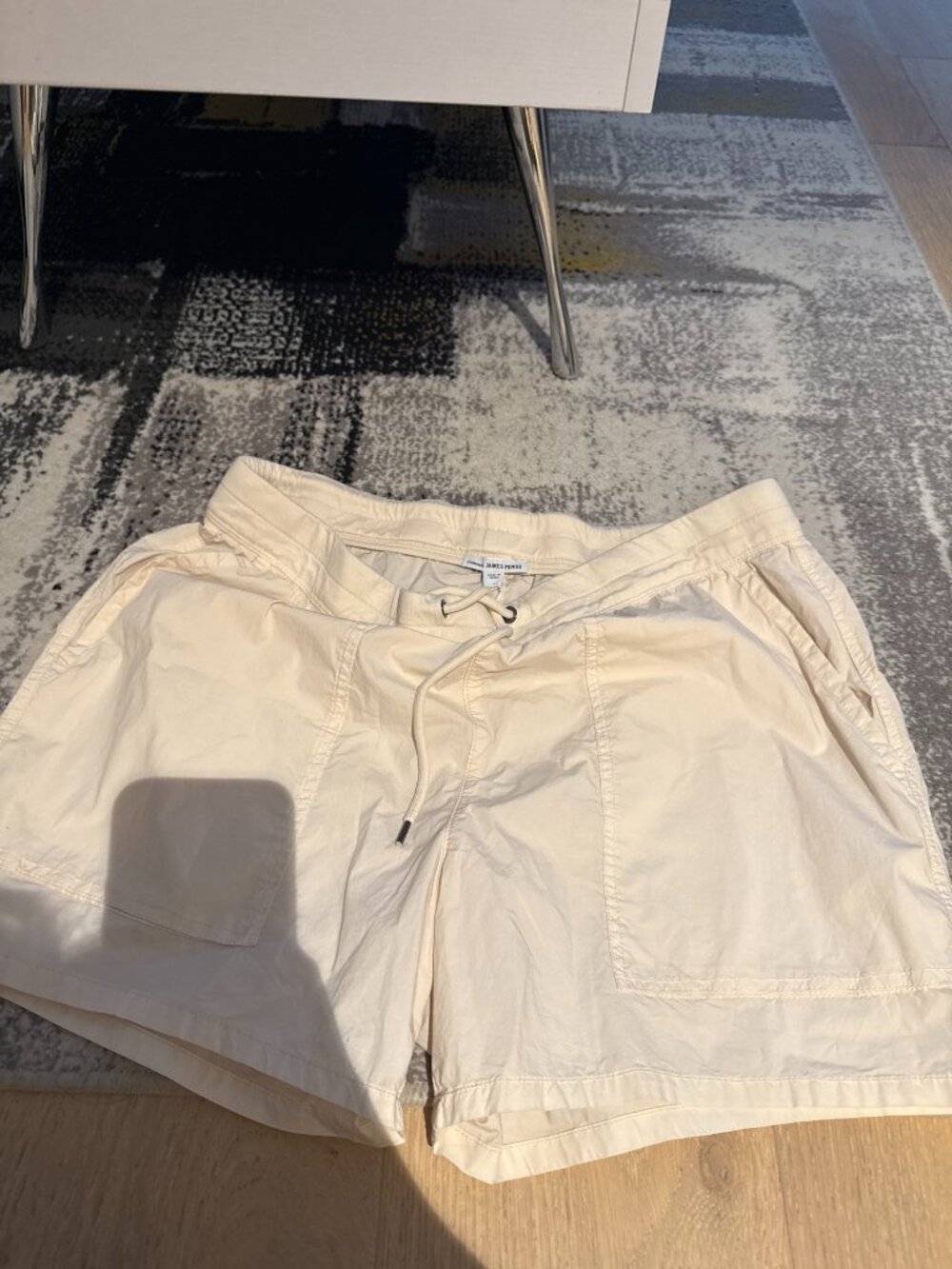 James Perse Drawstring Shorts Alabaster NWT